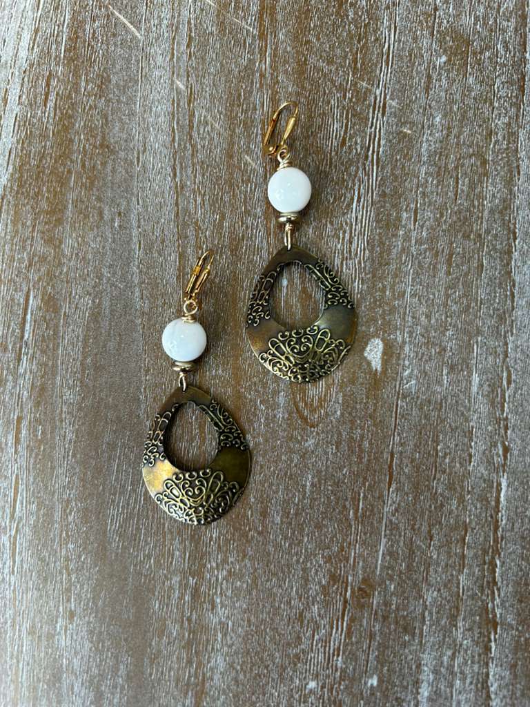 Filigree Jade Earrings