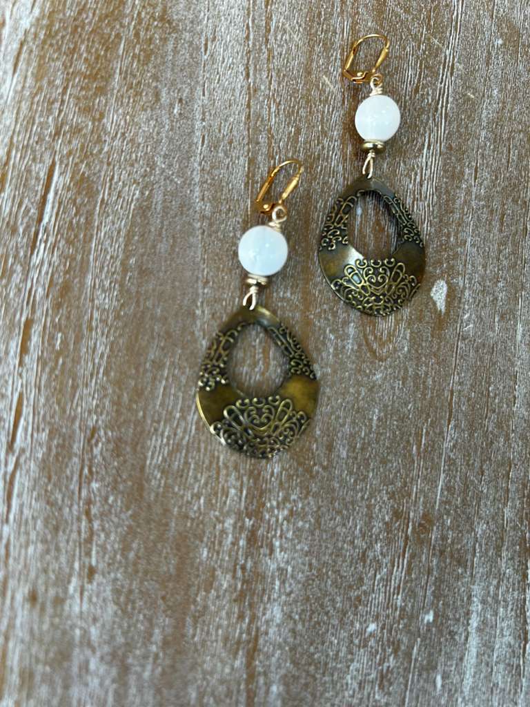 Filigree Jade Earrings
