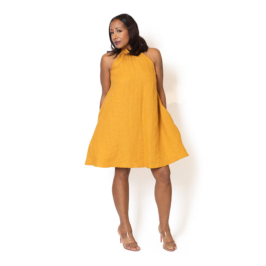 Sunday pocket linen dress