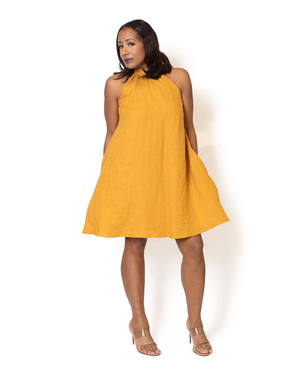Sunday pocket linen dress