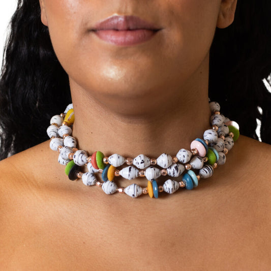 Happy Life Colorful Necklace