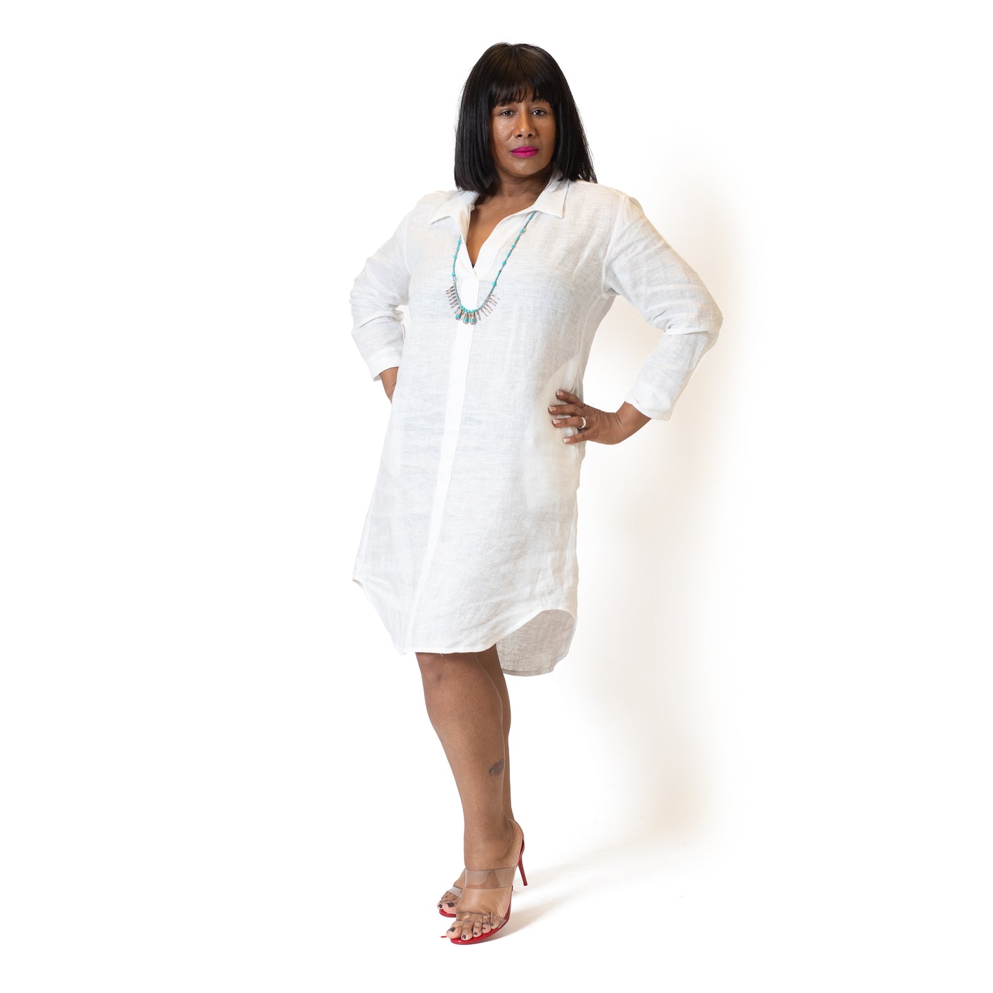 Essential Linen Shirt dress