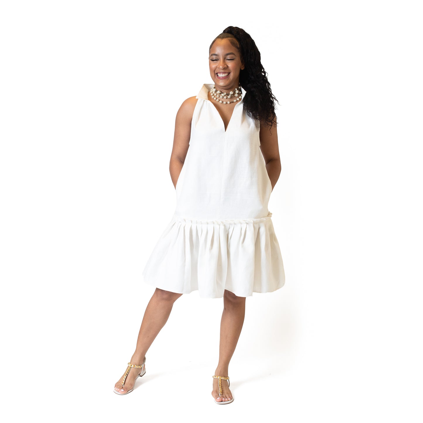 Rachelle Linen Dress
