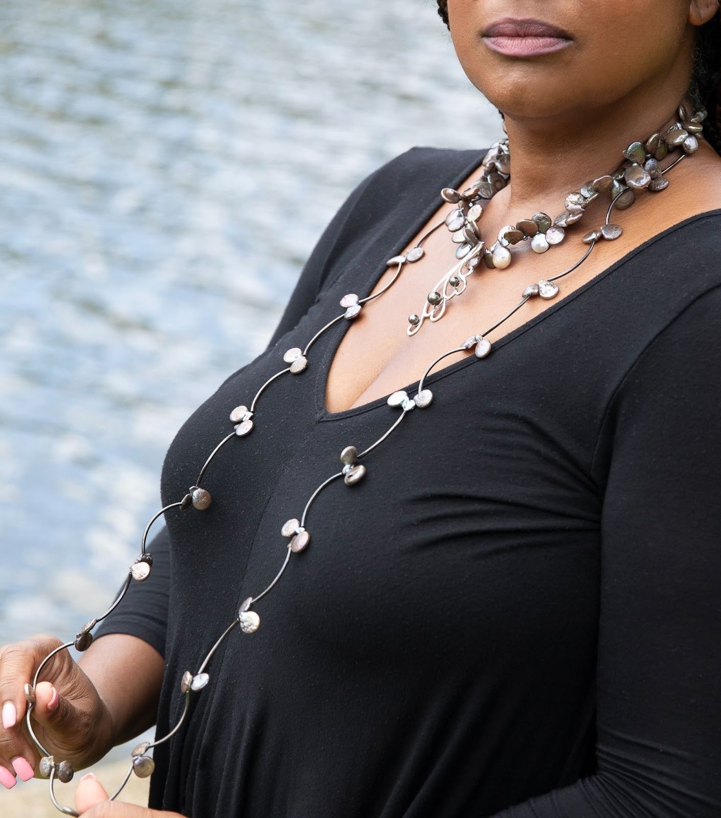 Pearly sugar necklace